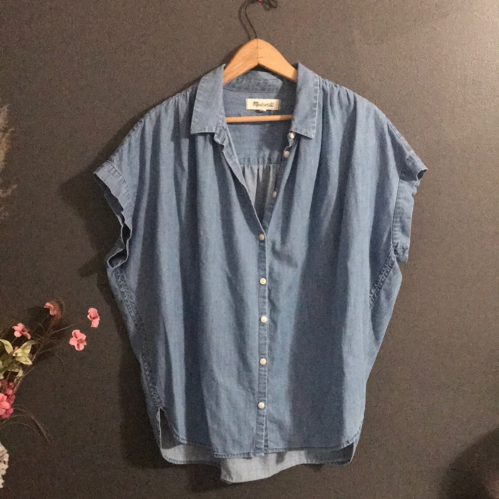 Madewell Denim Dolman Shirt Sz M